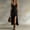 *Black, variant on Women's Sleeveless Button Front Midi Dress with Side Slit ,Solid Color Casual Summer Dress Blue,Women's Plus L
