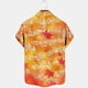 thumbnail image 4 of Blusa y camisa de manga corta con cuello vuelto Camisa casual para hombre Camisa de bolos vintage de manga corta Camisas de verano de playa cubana Camisa abotonada Blusa de poliéster para hombre, 4 of 5