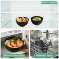 thumbnail image 6 of ReaNea Black Plastic Bowls Set of 12 Pieces 25oz, Reusable and Unbreakable Cereal Bowl, Ramen Bowl, Soup Bowls for Outdoor, Picnic, Camping, 6 of 7