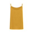 thumbnail image 6 of Linen Tank Tops for Women V Neck Spaghetti Strap Camisole Causal Sleeveless Gauze Blouse Summer Flowy Cami Shirt,Yellow ,L, 6 of 8
