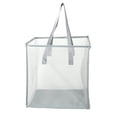 thumbnail image 1 of Cesta plegable para la colada, cesta de malla para la colada con asas, cesta para la colada de ropa sucia, para almacenamiento de lavado Gris 33cmx33cmx33cm, 1 of 8