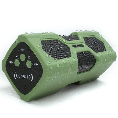 Portable Powered Loudspeaker - 3600mAh Waterproof NFC Wireless bluetooth Speaker, Portable Shockproof Loudspeaker, Can be Power Bank