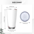 thumbnail image 4 of Balery Winter Christmas Snowflake Pattern 20oz Insulated Car Cup with Dual Drink Lids, Stainless Steel Travel Mug Eco-Friendly and Leak-Proof-Straw Two-piece Set, 4 of 8