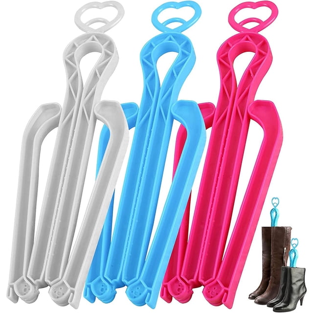Moldeadores de botas, juego de 3 moldeadores de botas Moldeadores de botas con eje para botas hasta la rodilla Inserciones moldeadoras de forma de soporte Moldeador de botas plegable