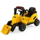 thumbnail image 4 of Costway Tractor de construcción para niños de 12 V con bocina, música y luces LED traseras amarillas, 4 of 4