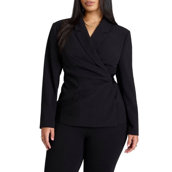 ELOQUII Women's Plus Size Wrap Blazer