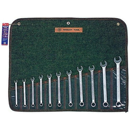 UPC: 0076799007506 | Wright Tool 11 Pc Combination Wrench Sets  12 Points  Metric  Chrome Plated – 1 SET (875-750)