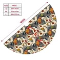 thumbnail image 3 of Lsque Multi-Colored Roosters Print Christmas Tree Skirt, Tree Skirt with Ties or Velcro, Perfect for Holiday Decorations, Halloween, and New Year-36", 3 of 7