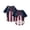 A002- Navy, variant on Dog Shirt for Large Dogs Small Dogs Medium Dogs Patriotic Pet Clothes American Flag Print Lightweight Dog T Shirt for Independence Day White