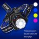 thumbnail image 3 of Linterna frontal de 2 piezas, lámpara frontal LED recargable por USB, faro impermeable Ipx4 con modos y diadema ajustable, para acampar, caminar, al aire libre, 3 of 5