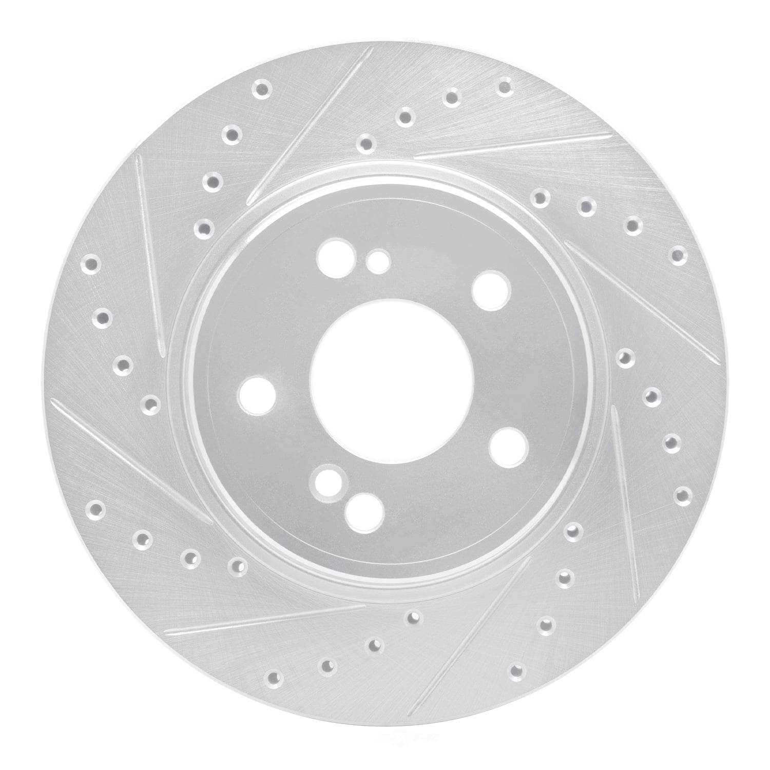 Dynamic Friction Company 631-63030L DFC Brake Rotor - Drilled And Slotted - Silver