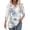 A001-Dark Gray, variant on Womens Tops 3/4 Length Sleeve Trendy Boho Floral Shirts for Women Dressy Business Casual Blouses Basis Tees Summer Fall Shirts