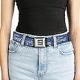 thumbnail image 5 of Ford Belt, Seatbelt Buckle Belt, Ford Script and Vintage Truck Blue White, 30 to 44 Inches, 5 of 9