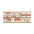 thumbnail image 2 of Miulika Compact 84 Keys Gaming Keyboard Ergonomic Quiet Triple Mode Silent Mini Keyboard Milk Tea, 2 of 8