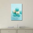 thumbnail image 2 of wall26 - Canvas Prints Wall Art - Light Blue and White Macaroons with Buttercream Filling | Modern Wall Decor/Home Decoration Stretched Gallery Canvas Wrap Giclee Print. Ready to Hang - 12" x 18, 2 of 5