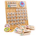 thumbnail image 1 of Juguete Montessori de madera con calendario perpetuo de Panda Brothers, 1 of 7