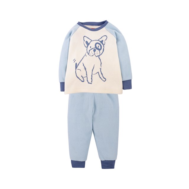 Pijama de 2 Piezas en Microfleece, Sudadera y Pantalón Baby Creysi Azul 3X Años