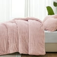 thumbnail image 5 of BEDELITE Fleece Queen Comforter Set -Super Soft & Warm Fluffy Pink Bedding, Luxury Fuzzy Heavy Bed Set for Winter with 2 Pillow Cases, 5 of 9