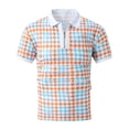 thumbnail image 2 of New Summer Fashion Men's Polo Shirt Striped Printed Checkered Lapel Men's Short-Sleeved Outdoor Casual Sports Men's Shirt, 2 of 6