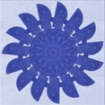 thumbnail image 1 of Ahgly Company Indoor Square Patterned Blue Angel Blue Area Rugs, 6' Square, 1 of 1