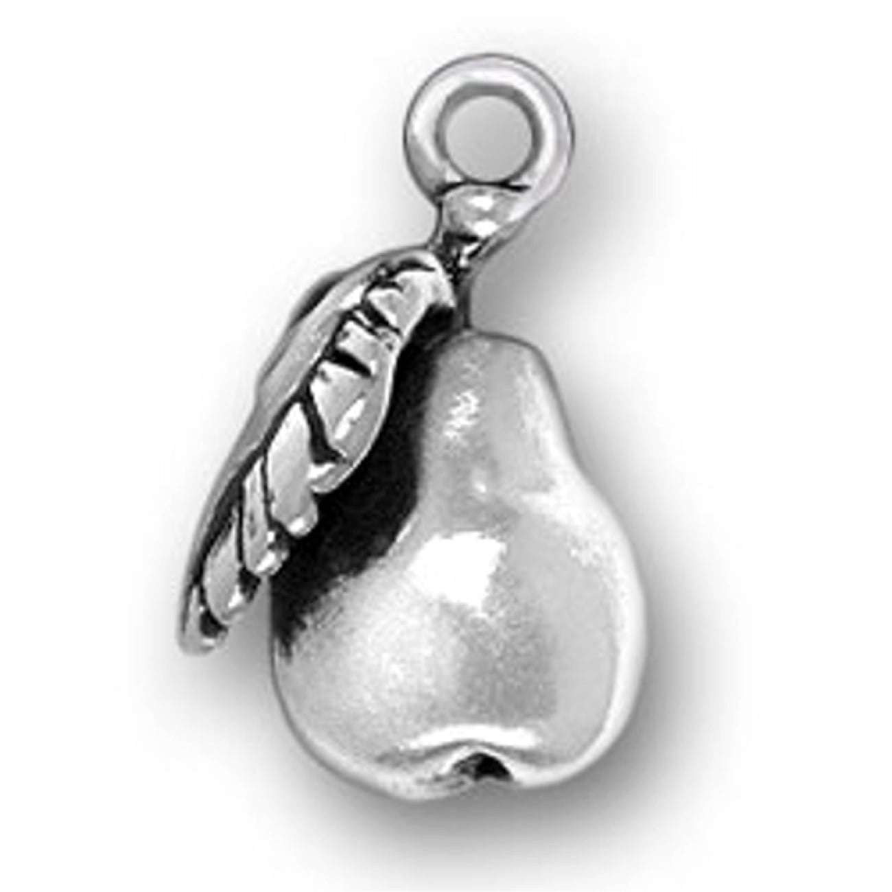 Sterling Silver Girls .8mm Box Chain 3D Tea Bag Pendant Necklace