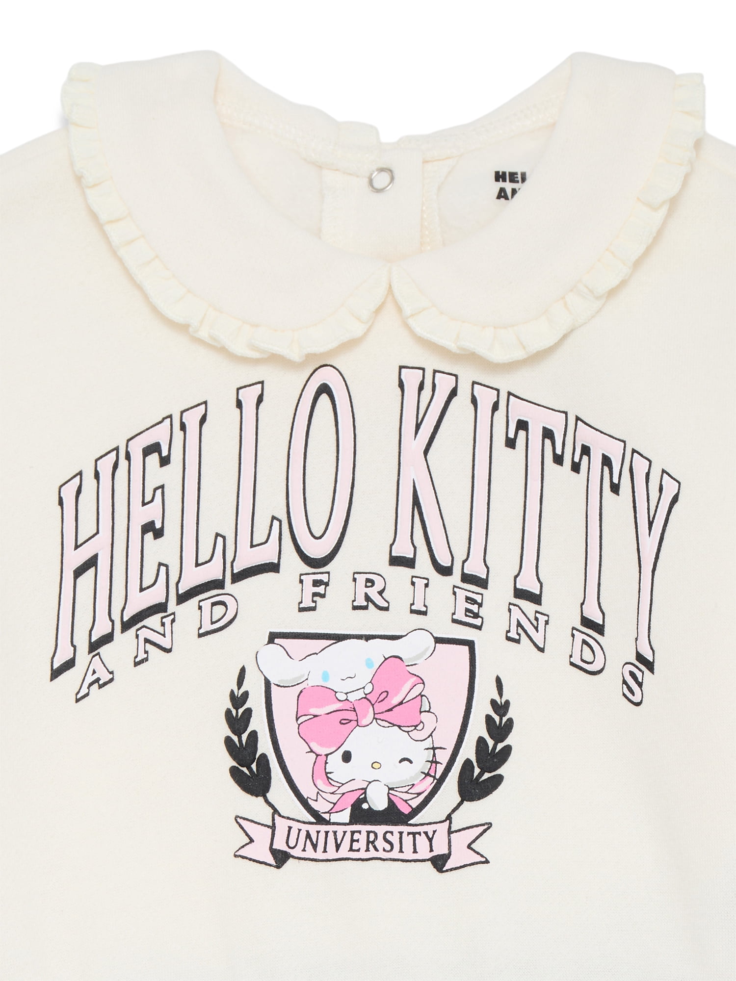 Hello Kitty Baby Girls Long Sleeve Collared Tunic and Leggings Set, 2-Piece, Sizes 0/3M-24M