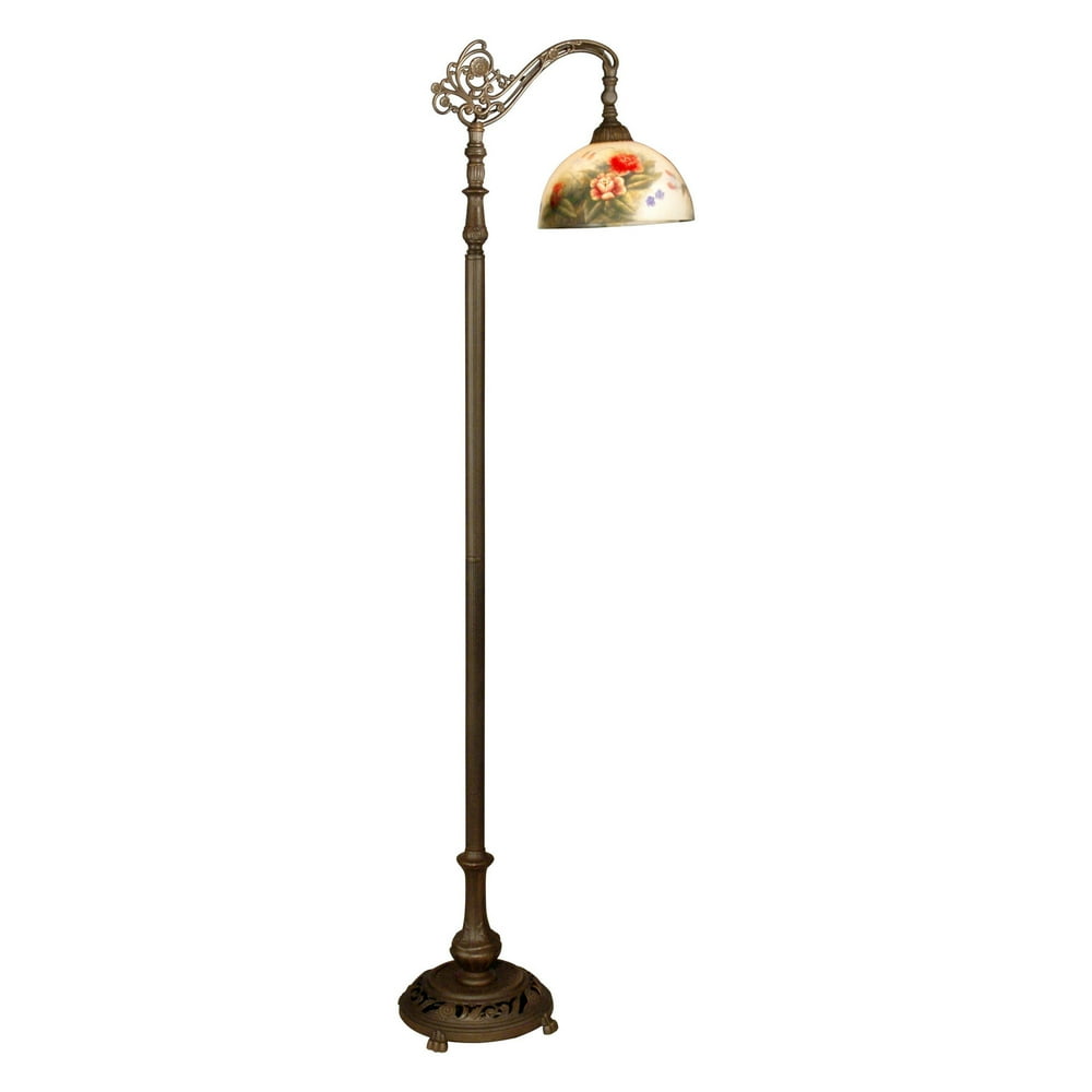 Dale Tiffany Rose Dome Tiffany Downbridge Floor Lamp