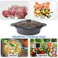 thumbnail image 6 of Microwave Steamer Cooker Collapsible Bowl-Silicone Steamer Cookware with Handle Lid BPA Free, Black, 6 of 7