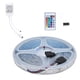thumbnail image 4 of Tira De Luz LED, Luminiscencia Uniforme RGB Brillo Ajustable Tira De Luz Impermeable Sin Perforación Para Automóvil Para Boda Para Sala De Estar Para Gabinete Para Cocina ANGGREK Enchufe de EE. UU. 100‑240 V, 4 of 8