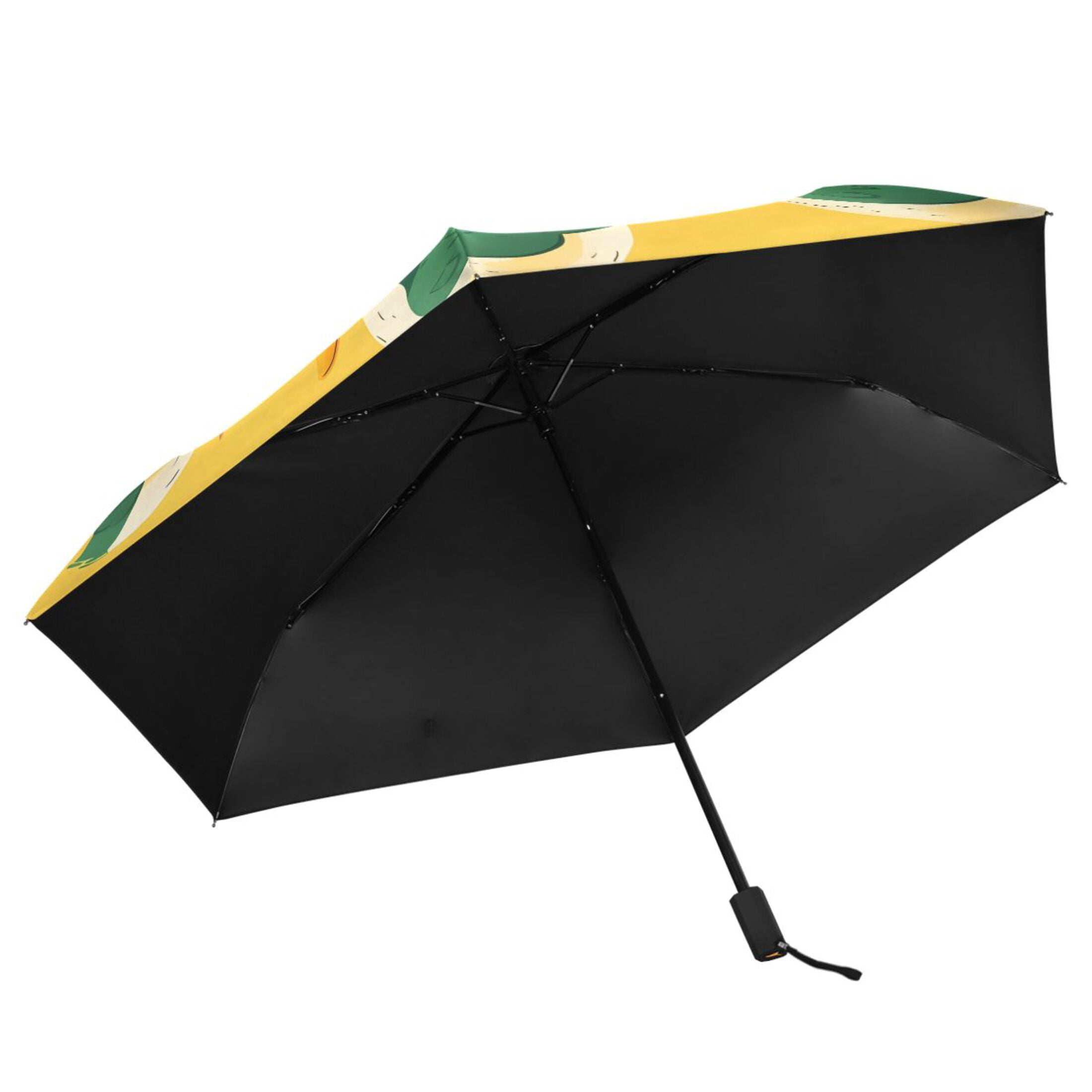 Cartoon Happy Duck Compact Sun Umbrella Windproof Travel Umbrellas for Rain Strong Portable UV Protection