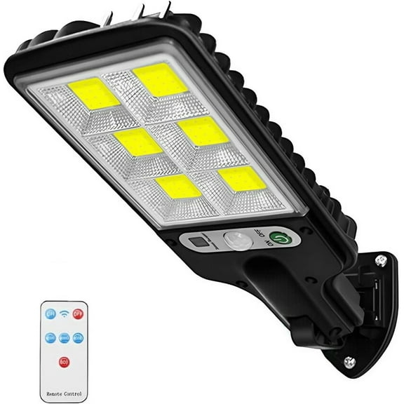 1000000LM LED Solar Motion Sensor Light Bright Garden Outdoor Street Wall Lamp - Black