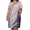 thumbnail image 3 of Vestido holgado de plumas en tonos Pastel para mujer vestidos de verano con bolsillos ropa para mujer vestidos de cumpleaños para mujer, 3 of 7