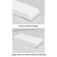thumbnail image 4 of Wosthever Adhesivo resistente y duradero para debajo del escritorio, para debajo del estante, cajón, cajón de aplicación amplia, caja Almacenamiento y organización del hogar blanco, 4 of 6
