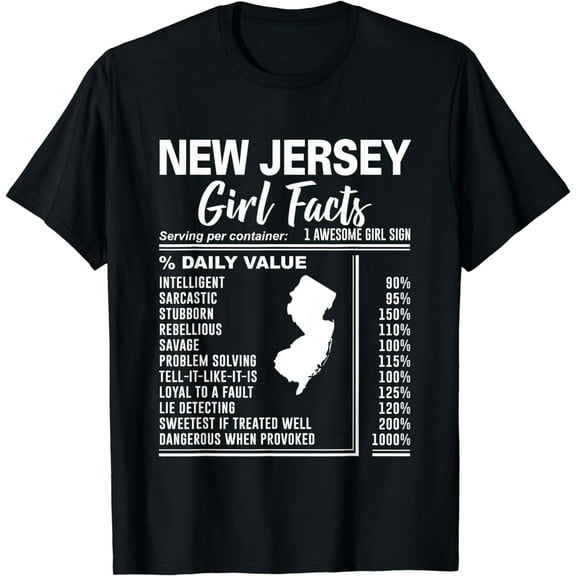 New Jersey Girl Facts T-Shirt