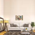 thumbnail image 3 of Global Gallery Daphne Brissonnet 'Rooster Rainbow IIA' Canvas Wall Art, 3 of 4