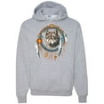 thumbnail image 1 of Wolf in Dream Catcher Animal Lover Graphic Hoodie Sweatshirt, 1 of 1