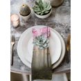 thumbnail image 2 of Pink Forest Cloth Napkins Set of 6 Reusable Dinner Napkins, Vintage Foggy Woods Tree Cocktail Napkin Washable Table Napkins for Wedding/Holiday Party/Baby Shower 20"x20", 2 of 7
