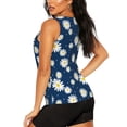 thumbnail image 3 of Fotbe Daisies Flowers Blusas Sin Mangas para Mujer – Estilo Casual, Corte Suelto, Slim-Fit, Cuello Redondo Deportivo, Tops de Verano para Gimnasio y Yoga-Medium, 3 of 7