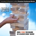 thumbnail image 4 of El juego Giant Jenga Giant acumula más de 4 pies con licencia oficial, 4 of 7