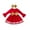 Red, variant on Odeerbi 2025 Toddler Girls Christmas Lace Sequins Bowknot Flared Sleeves Birthday Party Gown Dress