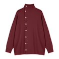 thumbnail image 3 of cocolona Long Sweaters for Women Casual Mock Neck Side Button Fall Winter Knit Tops Long Sleeve Tunic Fashion Outfits, 3 of 7