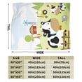thumbnail image 3 of Kll Fleece Blanket Plush Throw Blanket Farmfield With Cute Animals,Soft Fuzzy Cozy Flannel Blanket For Couch Sofa Bed.(80"X60"), 3 of 9