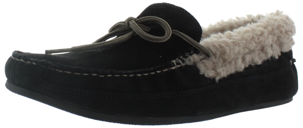 cole haan - cole haan savin hill men's leather faux fur slippers