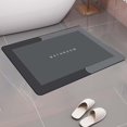 thumbnail image 3 of Alfombrilla de baño de diatomita, suave y cómoda, absorción de agua, no, secado rápido para alfombra de suelo de baño, alfombras de suelo de entrada d Rectángulo Fernando alfombra de baño, 3 of 7