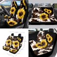 thumbnail image 2 of Uorisanigo Sunflower Print Car Seat Covers Full Set Car Accessories with Steering Wheel Cover,Car Seat Belt Cover,Car Vent Storage Easy to Install Car Interior Cover Soft Car Decor Gift for Her, 2 of 7
