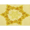 thumbnail image 1 of Ahgly Company Machine Washable Indoor Rectangle Transitional Yellow Area Rugs, 8' x 10', 1 of 7