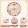 thumbnail image 7 of Dserhfy Baby Announcement Sign Hello World Newborn Sign Wooden Birth Announcement Sign Keepsake Baby Shower Gift for Nursery Decor Photo Prop, 7 of 7