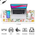 thumbnail image 5 of Pink Yellow Pigment Flower&nbsp;desk Mouse Padwaterproofno Slip&nbsp;for Office Home Work Gaminggaming Mouse PadRubber Base Mousepad with Stitched Edges 31.5x11.8inches, 5 of 7