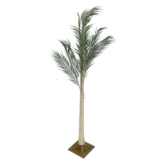 Artificial Lighted Palm Tree, Lighted Palm Tree 165 LED Light Beads Bright Illumination For Poolside