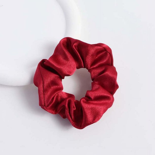 Anillo de pelo de rosa de satén para el intestino grueso, accesorios para el cabello de cuerda para el cabello de rosa dulce de súper hada de primavera y verano para mujeres coreanas